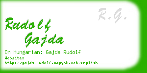 rudolf gajda business card